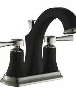 Tuscany® Audrey Two-Handle 4" Centerset Chocolate Bronze/Brushed Nickel Bathroom Faucet - Elegant and Durable