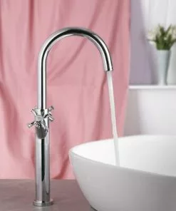 Tuscany® Victoria Two-Handle Polished Chrome Vessel Bathroom Faucet | Modern Elegance -Tuscany Shop 6737065 IU LS