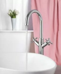 Tuscany® Victoria Two-Handle Polished Chrome Vessel Bathroom Faucet | Modern Elegance -Tuscany Shop 6737065 IU RS 45