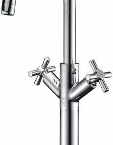 Tuscany® Victoria Two-Handle Polished Chrome Vessel Bathroom Faucet | Modern Elegance -Tuscany Shop 6737065 RS 45