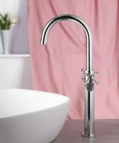 Tuscany® Victoria Two-Handle Polished Chrome Vessel Bathroom Faucet | Modern Elegance -Tuscany Shop 6737065 SC RS