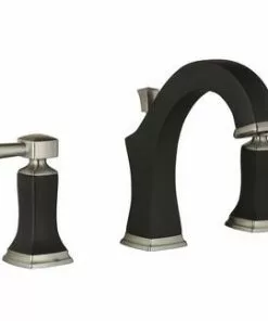 Tuscany® Audrey Two-Handle 6"-10" Widespread Chocolate Bronze/Brushed Nickel Bathroom Faucet | Elegant & Durable Design