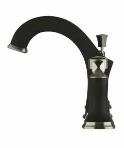 Tuscany® Audrey Two-Handle 6"-10" Widespread Chocolate Bronze/Brushed Nickel Bathroom Faucet | Elegant & Durable Design -Tuscany Shop 6737067 RS