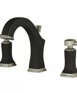 Tuscany® Audrey Two-Handle 6"-10" Widespread Chocolate Bronze/Brushed Nickel Bathroom Faucet | Elegant & Durable Design -Tuscany Shop 6737067 RS 45