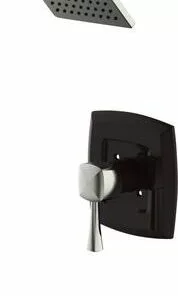 Tuscany® Audrey One-Handle 1-Spray Chocolate Bronze/Brushed Nickel Bathtub Shower Faucet - Elegant & Durable -Tuscany Shop 6737068 Right