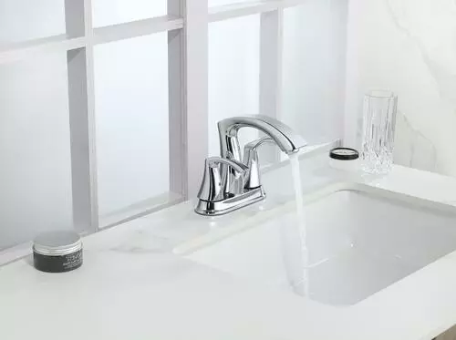 Tuscany® Esa™ Two-Handle 4" Centerset Polished Chrome Bathroom Faucet - Elegant & Durable 4 Tuscany® Esa™ Two-Handle 4" Centerset Polished Chrome Bathroom Faucet - Elegant & Durable - Image 4