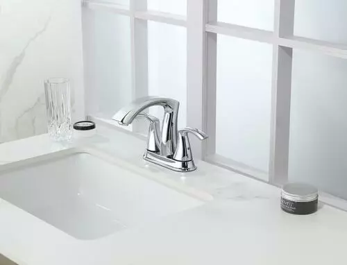 Tuscany® Esa™ Two-Handle 4" Centerset Polished Chrome Bathroom Faucet - Elegant & Durable 7 Tuscany® Esa™ Two-Handle 4" Centerset Polished Chrome Bathroom Faucet - Elegant & Durable - Image 7