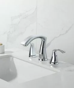 Tuscany® Esa™ Two-Handle 6"-10" Widespread Polished Chrome Bathroom Faucet -Tuscany Shop 6737070 SC RS 45