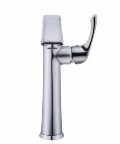 Tuscany® Esa™ One-Handle Polished Chrome Vessel Bathroom Faucet | Modern Design | Easy Installation -Tuscany Shop 6737071 FV