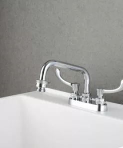 Tuscany Stalwart Two-Handle Polished Chrome Laundry/Utility Sink Faucet - Durable and Stylish -Tuscany Shop 6737307 scene 01