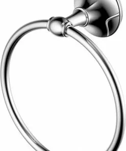 Tuscany® Victoria Polished Chrome Wall-Mount Towel Ring - Elegant Bathroom Hardware