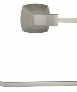 Tuscany® Morey™ Brushed Nickel Wall-Mount Towel Ring - Premium Bathroom Hardware -Tuscany Shop 6751218 Front