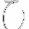 Tuscany® Marianna™ Polished Chrome Wall-Mount Towel Ring - Elegant Bathroom Hardware