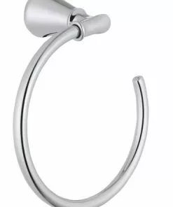 Tuscany® Marianna™ Polished Chrome Wall-Mount Towel Ring - Elegant Bathroom Hardware