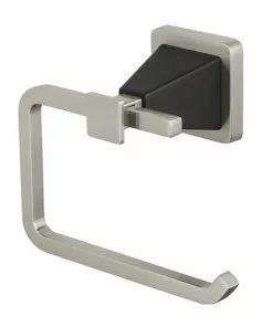 Tuscany® Audrey™ Chocolate Bronze/Brushed Nickel Toilet Paper Holder - Elegant Bathroom Accessory -Tuscany Shop 6751280 Angle