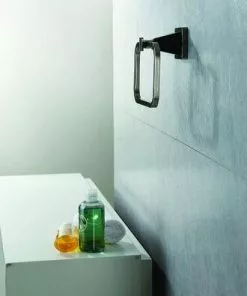 Tuscany® Audrey™ Chocolate Bronze/Brushed Nickel Wall-Mount Towel Ring - Elegant Bathroom Hardware -Tuscany Shop 6751281 c