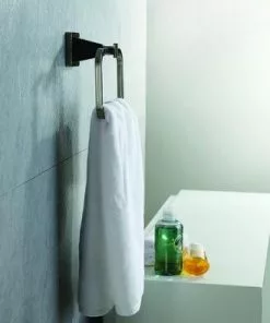 Tuscany® Audrey™ Chocolate Bronze/Brushed Nickel Wall-Mount Towel Ring - Elegant Bathroom Hardware -Tuscany Shop 6751281 d