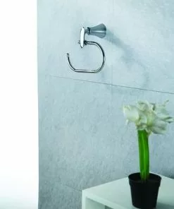 Tuscany® Esa™ Polished Chrome Wall-Mount Towel Ring - Elegant Bathroom Hardware -Tuscany Shop 6751289 e