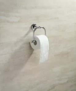 Tuscany® Victoria Polished Chrome Toilet Paper Holder - Elegant Bathroom Accessory -Tuscany Shop 6751314 IU 1