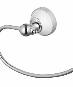 Tuscany® Winterset Polished Chrome Wall-Mount Towel Ring – Elegant Bathroom Hardware -Tuscany Shop 6751320 Angle