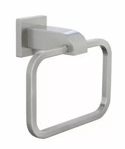 Tuscany® Free Fall Brushed Nickel Towel Ring - Wall-Mount Bathroom Hardware