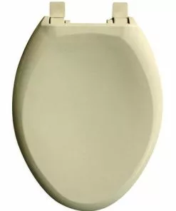 Tuscany® Elongated Bone Plastic Slow-Close Toilet Seat - Durable & Quiet Bathroom Upgrade
