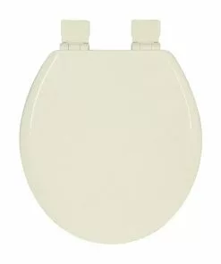 Tuscany® Round Bone Enameled Wood Slow-Close Toilet Seat - Elegant & Durable Bathroom Upgrade