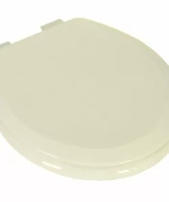 Tuscany® Round Bone Enameled Wood Slow-Close Toilet Seat - Elegant & Durable Bathroom Upgrade -Tuscany Shop 6766584Left