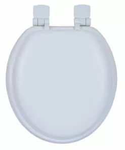 Tuscany® Round White Soft Wood Core Slow-Close Toilet Seat | Durable & Quiet Bathroom Upgrade