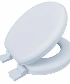 Tuscany® Round White Soft Wood Core Slow-Close Toilet Seat | Durable & Quiet Bathroom Upgrade -Tuscany Shop 6766704Top