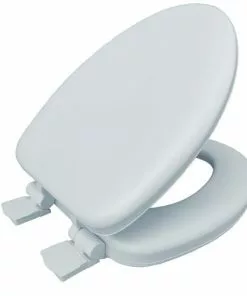 Tuscany® Elongated White Soft Wood Core Slow-Close Toilet Seat - Premium Bathroom Upgrade -Tuscany Shop 6766705Top