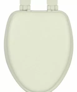 Tuscany® Elongated Bone Soft Wood Core Slow-Close Toilet Seat - Durable & Stylish Bathroom Upgrade
