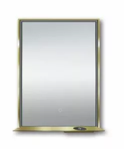 Tuscany® 24"W X 32"H Matte Gold Framed LED Mirror – Modern Elegance for Your Home -Tuscany Shop 6771707 MASTERLIGHTOFF n
