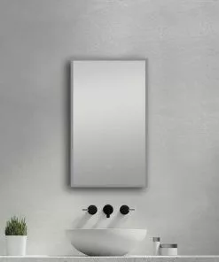 Tuscany® 18"W X 30"H Frameless LED Mirror – Modern Bathroom & Vanity Mirror with Energy-Efficient LED Lighting -Tuscany Shop 6771717frontsceneoff