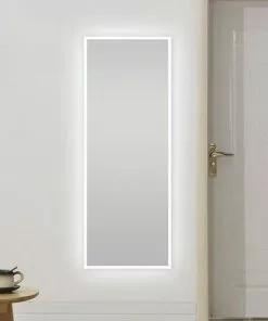 Tuscany® 18"W X 48"H Frameless LED Closet Mirror | Slim Modern Design for Home Decor -Tuscany Shop 6771722frontsceneon1 1