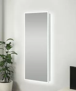 Tuscany® 18"W X 48"H Frameless LED Closet Mirror | Slim Modern Design for Home Decor -Tuscany Shop 6771722leftsceneon1