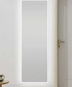 Tuscany® 20"W X 60"H Frameless LED Closet Mirror - Modern and Sleek Design -Tuscany Shop 6771723frontsceneon1