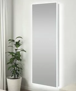 Tuscany® 20"W X 60"H Frameless LED Closet Mirror - Modern and Sleek Design -Tuscany Shop 6771723leftsceneon1