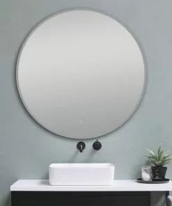 Tuscany® 36"W Round Frameless LED Mirror - Decorative Accents for Modern Homes -Tuscany Shop 6771725frontscenoff9