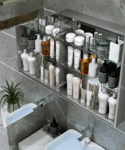 Tuscany® 15"W x 26"H Frameless Medicine Cabinet - Sleek Bathroom Storage Solution -Tuscany Shop 6771732opentop