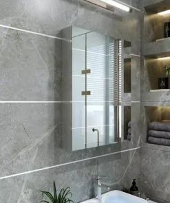 Tuscany® 15"W x 26"H Frameless Medicine Cabinet - Sleek Bathroom Storage Solution -Tuscany Shop 6771732rightscene9