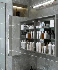 Tuscany® 24"W X 30"H Frameless Medicine Cabinet - Sleek Bathroom Storage Solution -Tuscany Shop 6771733open02