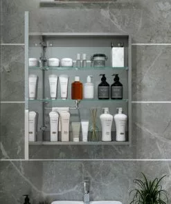 Tuscany® 24"W X 30"H Frameless Medicine Cabinet - Sleek Bathroom Storage Solution -Tuscany Shop 6771733open04