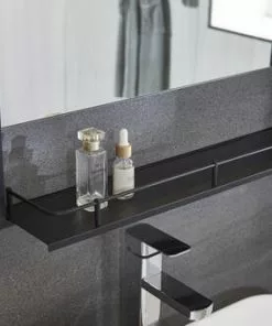 Tuscany® 24"W X 32"H Matte Black Framed Pharmacy Mirror - Elegant Decorative Accent -Tuscany Shop 6775585corner