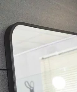 Tuscany® 24"W X 32"H Matte Black Framed Pharmacy Mirror - Elegant Decorative Accent -Tuscany Shop 6775585top