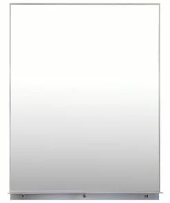 Tuscany® 24"W x 32"H Brushed Nickel Framed Mirror - Elegant Home Decorative Accent