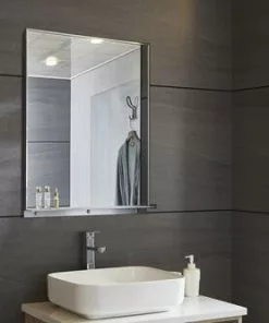 Tuscany® 24"W x 32"H Brushed Nickel Framed Mirror - Elegant Home Decorative Accent -Tuscany Shop 6775586bn24right