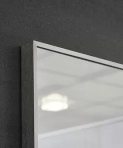 Tuscany® 48"W x 36"H Brushed Nickel Framed Mirror – Elegant Decorative Accent for Your Home -Tuscany Shop 6775592bn48corner