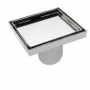 Tuscany® 4" Chrome Tile-In Designer Square Drain - Premium Plumbing Solution