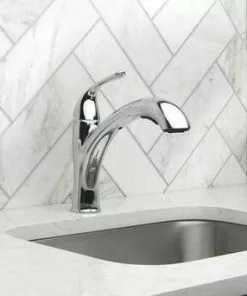 Tuscany® Barstow One-Handle Pull-Out Chrome Kitchen Faucet - Modern Design, Durable Finish 8 Tuscany® Barstow One-Handle Pull-Out Chrome Kitchen Faucet - Modern Design, Durable Finish -Tuscany Shop 903 10515CH Lifestyle